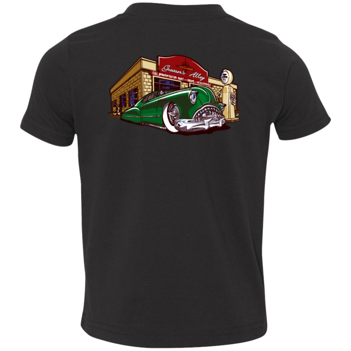 Greaser's Garage Toddler T-Shirt Black
