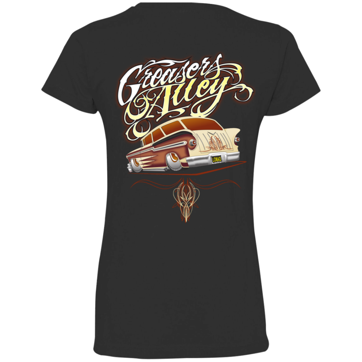 Greaser's Wagon Ladies' T-Shirt Black