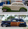 Resin cast 1939 chevy 2 door sedan woody body